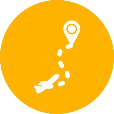 Route modern vector icon illustration