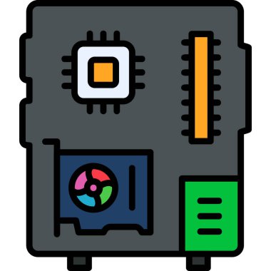 Bilgisayar. Web simgesi basit illüstrasyon 