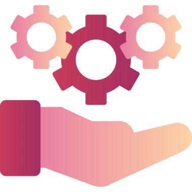 Gear modern simge, vektör illüstrasyonu