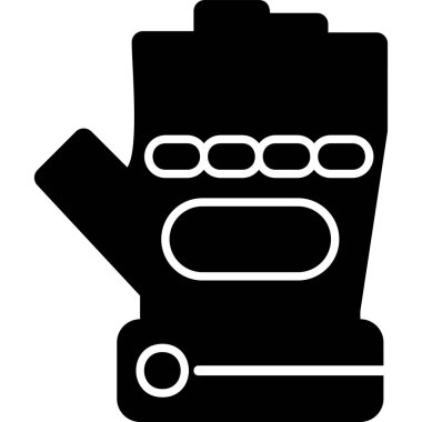 eldiven simgesi vektör illüstrasyonu