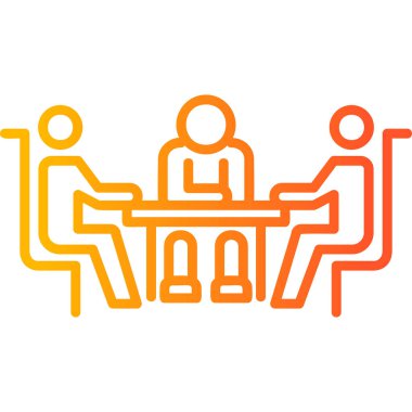 İnsanların ve insan simgesinin vektör illüstrasyonu