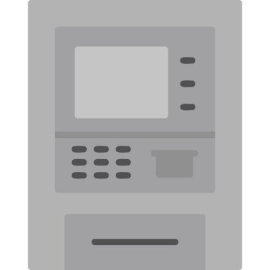 atm vektör simgesi modern basit illüstrasyon