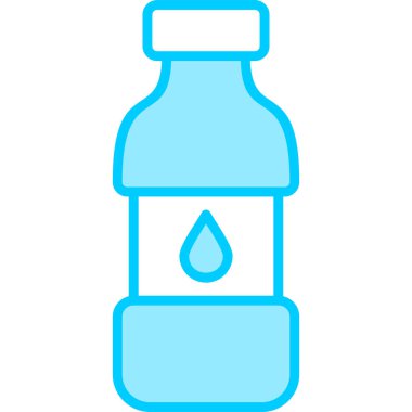 Su şişesi, içecek grafik illüstrasyon  