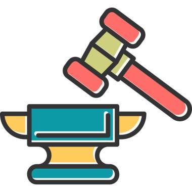 Örs. Web simgesi vektör illüstrasyonu