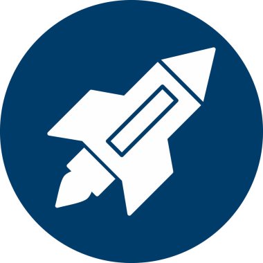 füze modern simge vektör illüstrasyonu