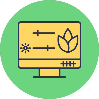 Web simgelerini basit illüstrasyonları denetler