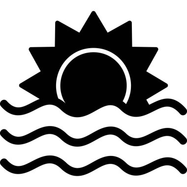 gündoğumu simge vektör çizim