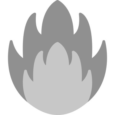 Basit alev logosu, Ateş vektörü illüstrasyonu