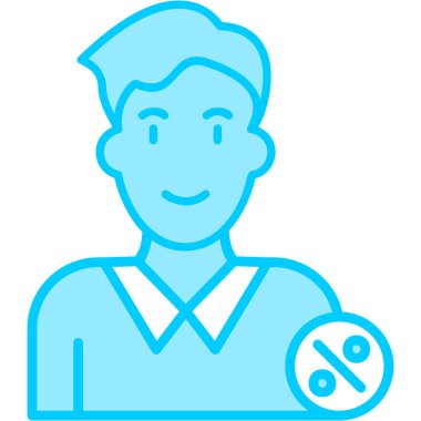 Adam İstihdam. Web simgesi basit illüstrasyon