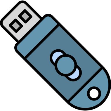 usb flash disk vektör illüstrasyonu