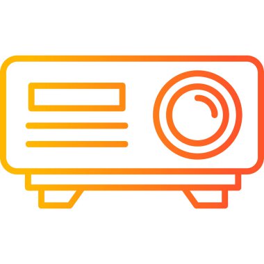 Projector web icon vector illustration
