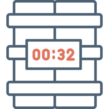 vector illustration of bomb modern icon