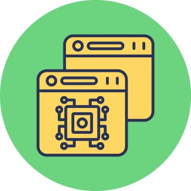 Kişisel ve ticari kullanım için platform illüstrasyon simgesi. 