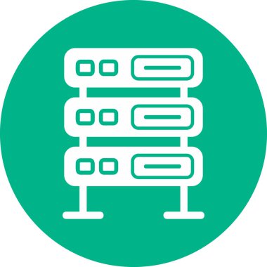 Sunucu. Web simgesi basit illüstrasyon