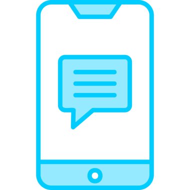 Cep telefonu simgesi, vektör illüstrasyonu