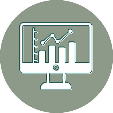 Bar Chart. web icon simple design
