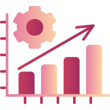 Üretkenlik modern simgesi, vektör illüstrasyonu 