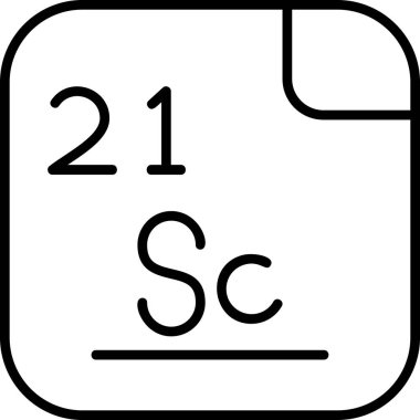 Scandium, Sc ve atom numarası 21 olan kimyasal bir elementtir. Gümüş beyazı metalik D-blok elementi, tarihsel olarak yttrium ve lantanitlerle birlikte nadir bir dünya elementi olarak sınıflandırılmıştır. Vektör simgesi