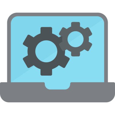 Bilgisayar. Web simgesi basit illüstrasyon