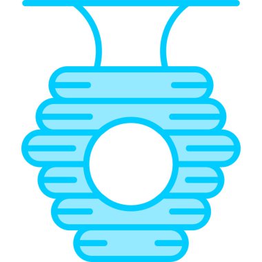 Arı kovanı simgesinin vektör illüstrasyonu