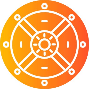 kalkan ikon vektör illüstrasyonu