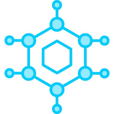 Molekül. Web simgesi basit illüstrasyon