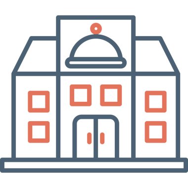 Restoran modern simgesi, vektör illüstrasyonu