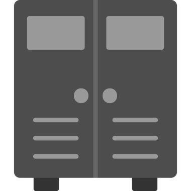 Dolaplar modern simge, vektör illüstrasyonu