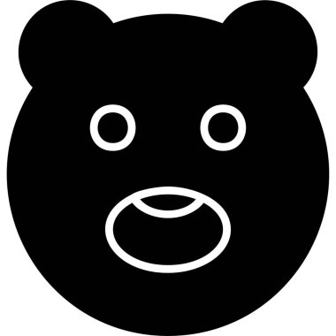 Ayı. Web simgesi basit tasarım 