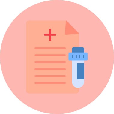 Test Report icon modern vector illustration