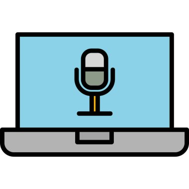 Bilgisayar. Web simgesi basit illüstrasyon