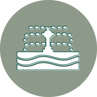 Bir pasta simgesinin vektör illüstrasyonu