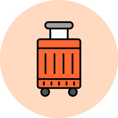 Çanta. Web simgesi vektör illüstrasyonu