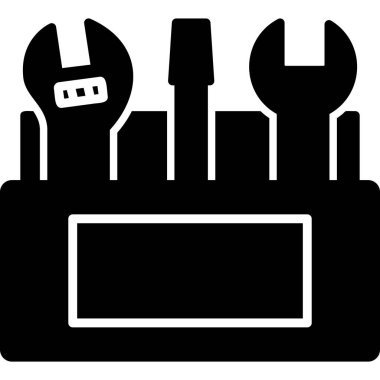 Alet çantası. Web simgesi basit illüstrasyon 