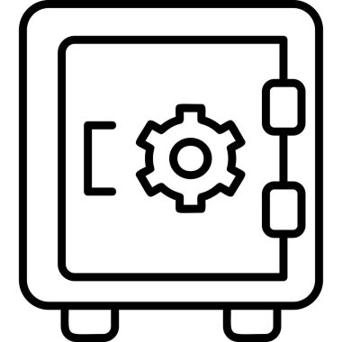 Security Box  icon vector illustration