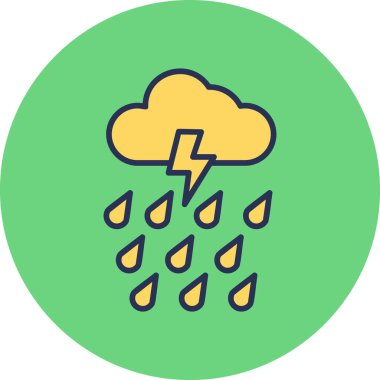 Rain modern vector icon illustration