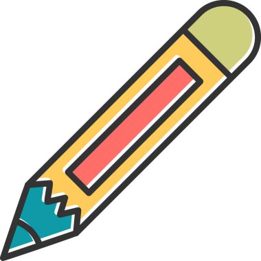 pencil, web icon simple illustration