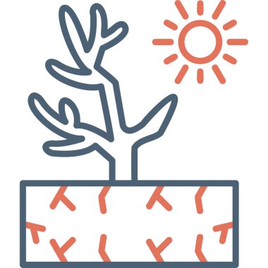 Ağaç. Web simgesi basit illüstrasyon