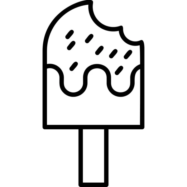 Ice Lolly Modern Icoon Vector Illustratie — Stockvector