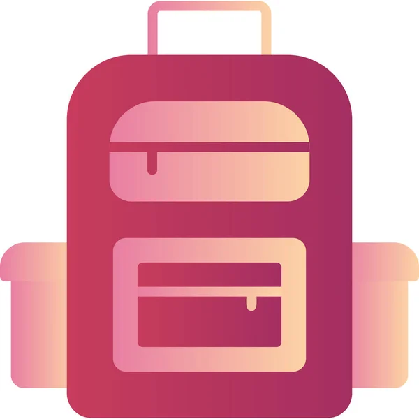 University Bag Modern Icon Vector Illustration — 스톡 벡터