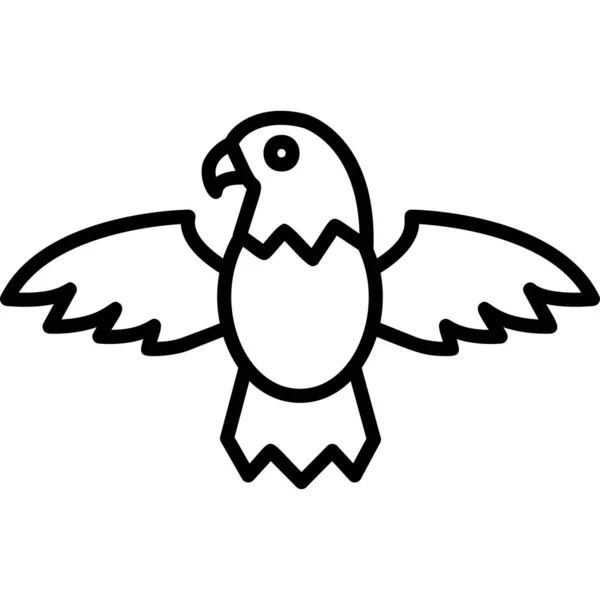 Eagle Moderní Ikona Vektorová Ilustrace — Stockový vektor