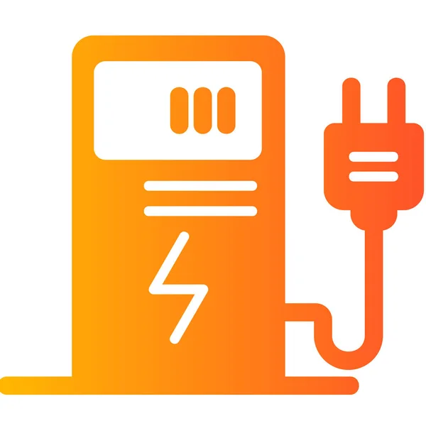 Energie Elektrische Oplaadvoorziening Illustratie Van Oplader — Stockvector