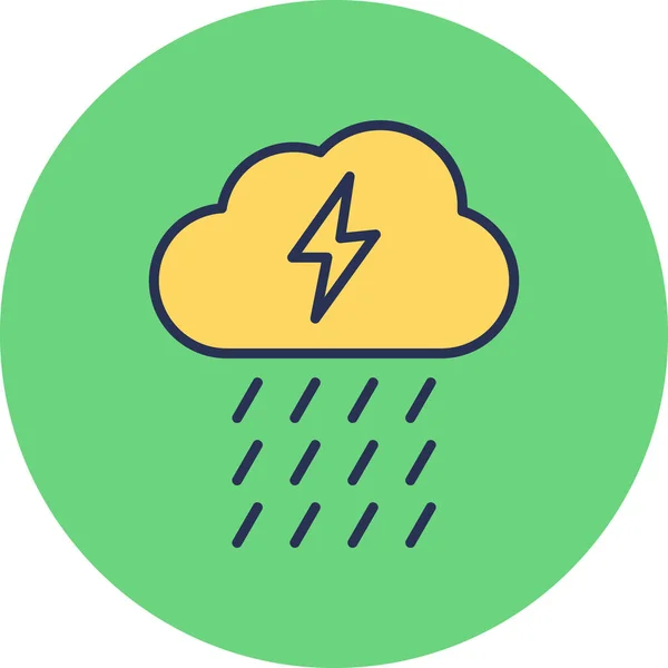 Rain Modern Vector Icon Illustration — Vector de stock