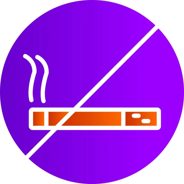Smoking Modern Vector Icon Illustration — Stock Vector