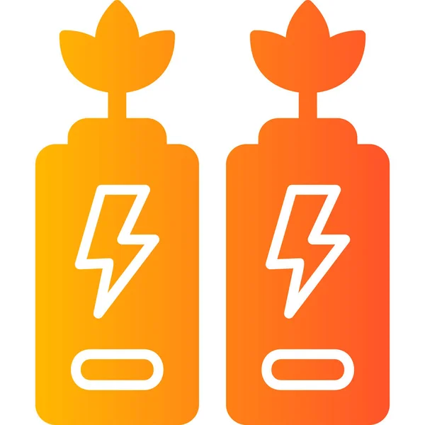 Alternatywna Bateria Instalacje Urządzenia Eco — Wektor stockowy