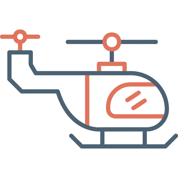 Hubschrauber Web Symbol Einfache Illustration — Stockvektor