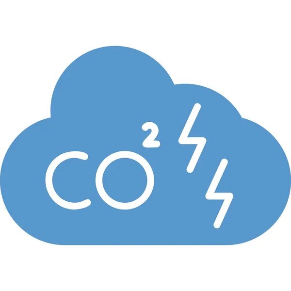 Carbon Dioxide Icon Modern Design Illustration — Stock Vector