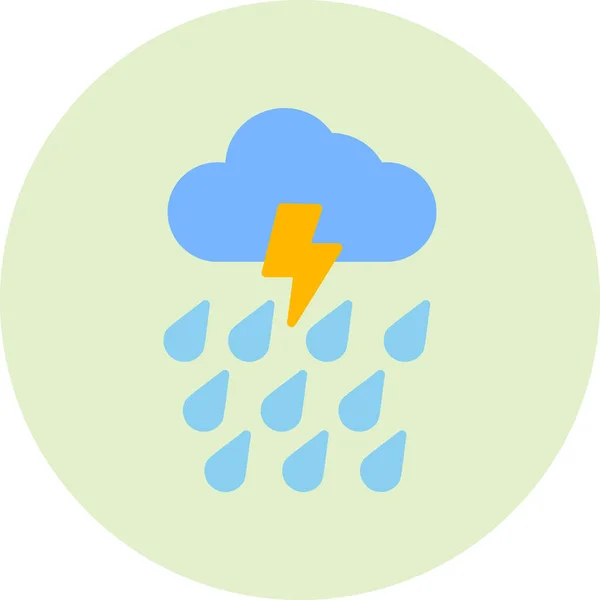 Rain Modern Vector Icon Illustration — Stockvektor