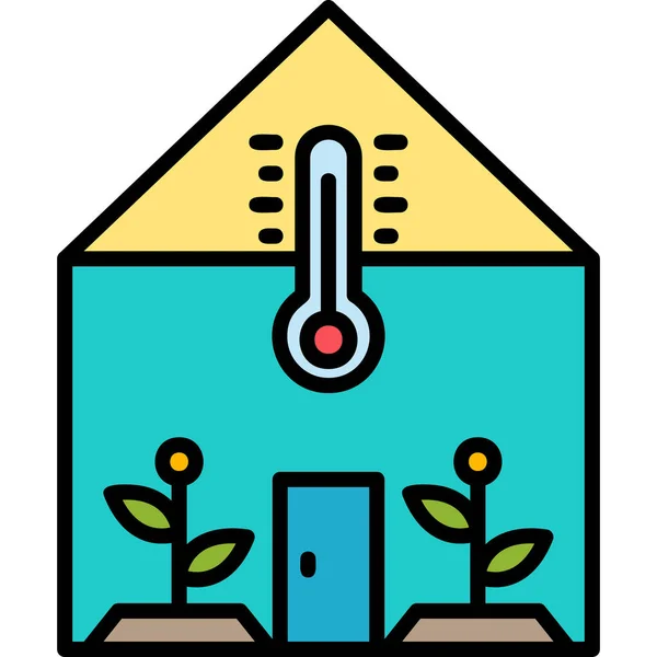 Termometer Ikon Vektor Illustration — Stock vektor