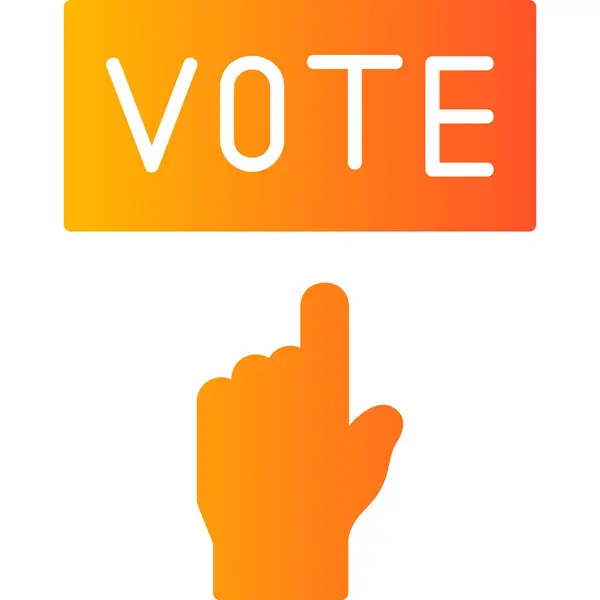 Votar Icono Vector Ilustración — Vector de stock